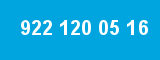 922 120 05 16 922 120 05 16
